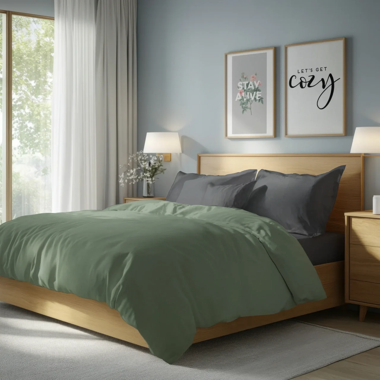 Σετ σεντόνια 4τμχ υπέρδιπλα 240x270-180x200+35 Βαμβακερά 100% μονόχρωμα 007446011Χ83-87