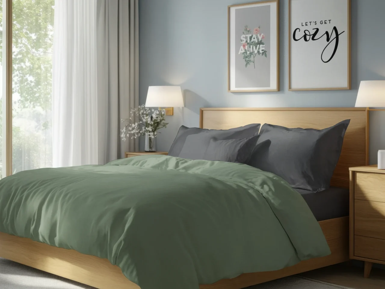 Σετ σεντόνια 4τμχ υπέρδιπλα 240x270-180x200+35 Βαμβακερά 100% μονόχρωμα 007446011Χ83-87