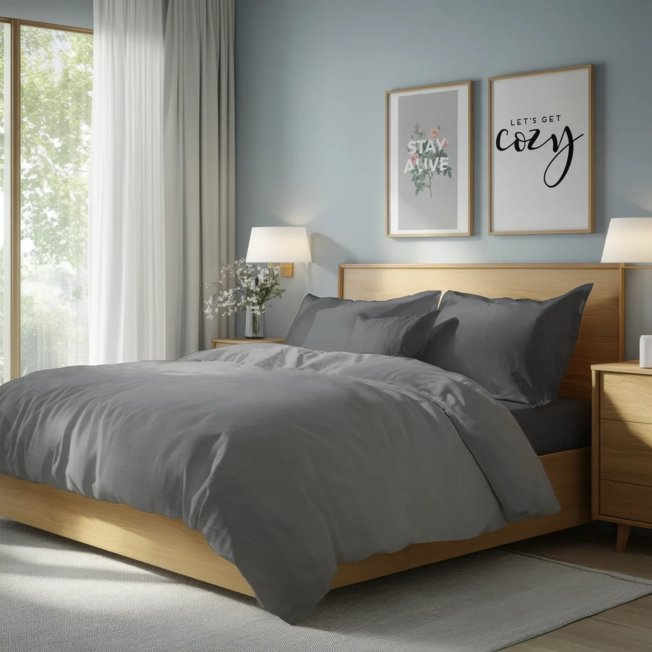 Σετ σεντόνια 4τμχ υπέρδιπλα 240x270-180x200+35 Βαμβακερά 100% μονόχρωμα 007446011Χ82-83